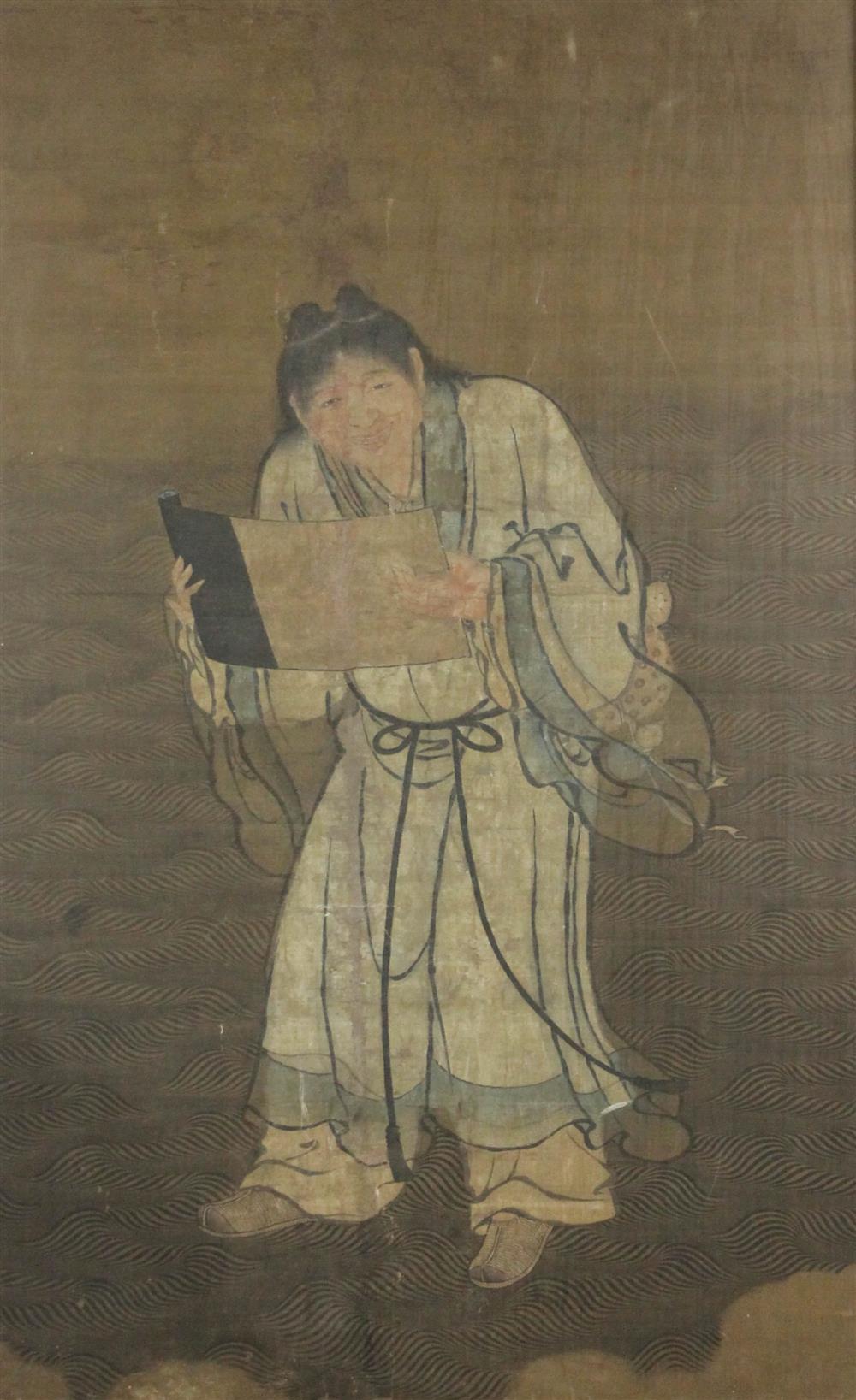 Appraisal: CHINESE SCHOOL TH CENTURY PORTRAIT OF THE IMMORTAL HANSHAN Ink