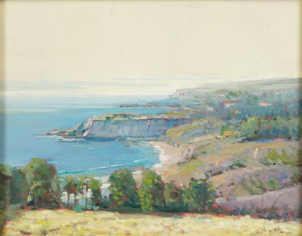 Appraisal: FELICE HROVAT ST CENTURY LAGUNAoil on camvasboard signed lower right