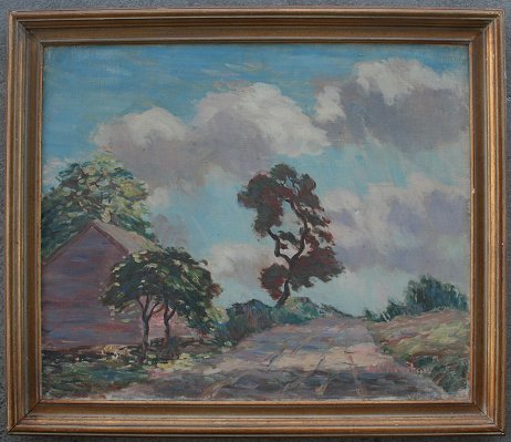 Appraisal: HENSHAW Arthur C American - Landscape with Dirt Road OIL