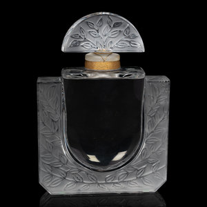 Appraisal: A Lalique Factice Perfume Bottle with Case Second Half th