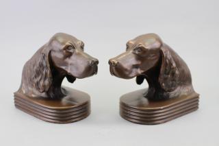 Appraisal: Pair of English Setter Dog Bookends Pair of English Setter