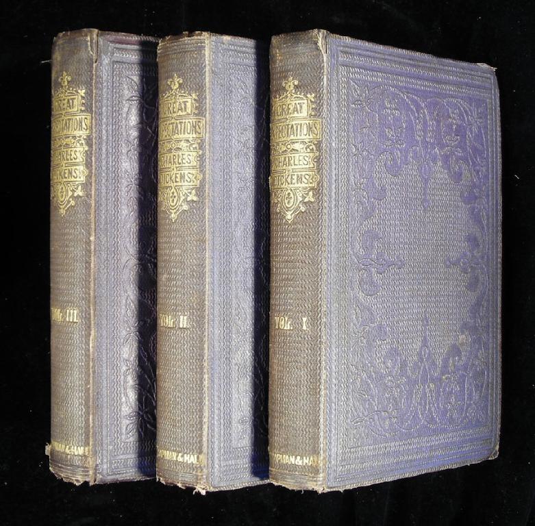 Appraisal: Dickens Charles Great Expectations Chapman London First edition Vols first