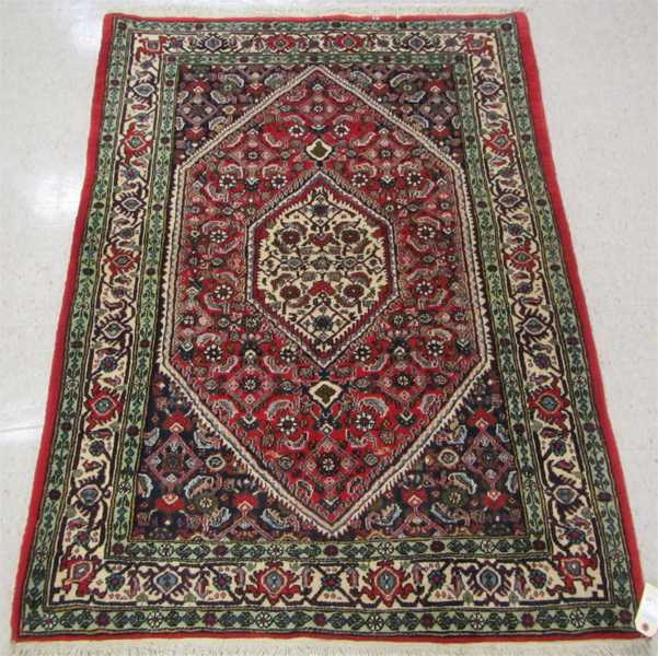 Appraisal: PERSIAN BIJAR AREA RUG Kurdistan Province northwestern Iran hand knotted