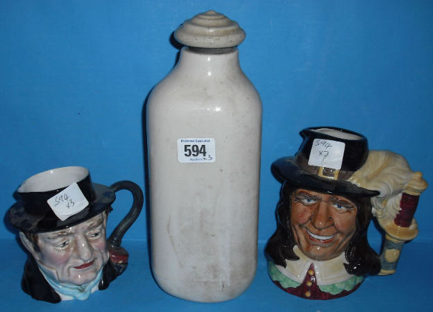 Appraisal: Royal Doulton Stoneware Water Bottle Kevin Francis limited edition Character