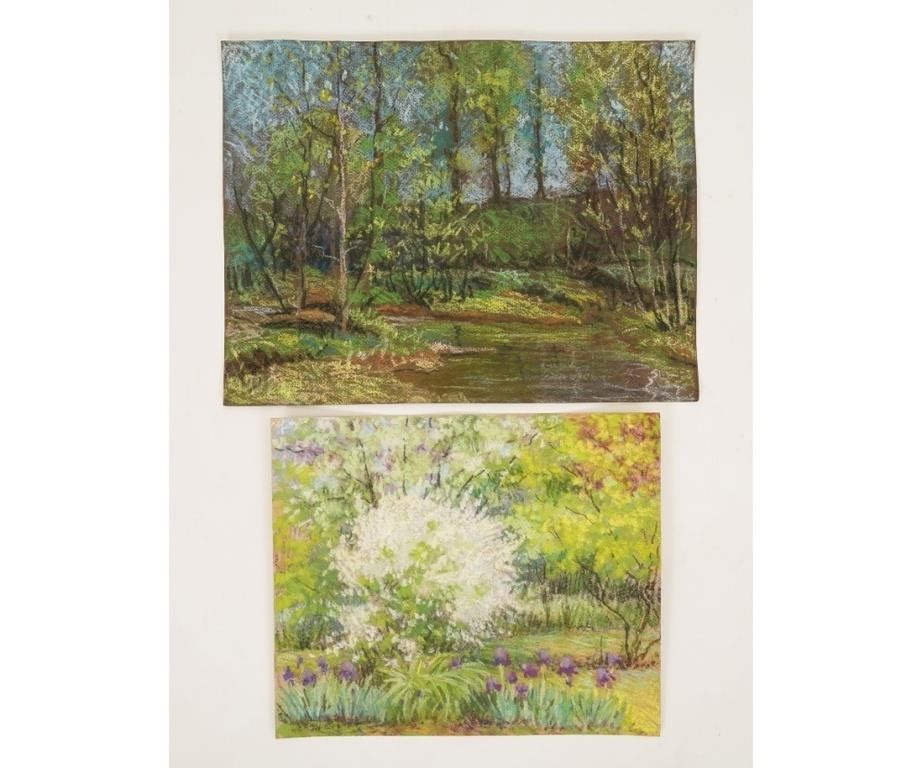 Appraisal: Albert Van Nesse Greene - PA two unframed pastels of