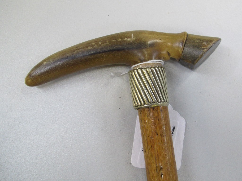 Appraisal: Horn handled walking stick