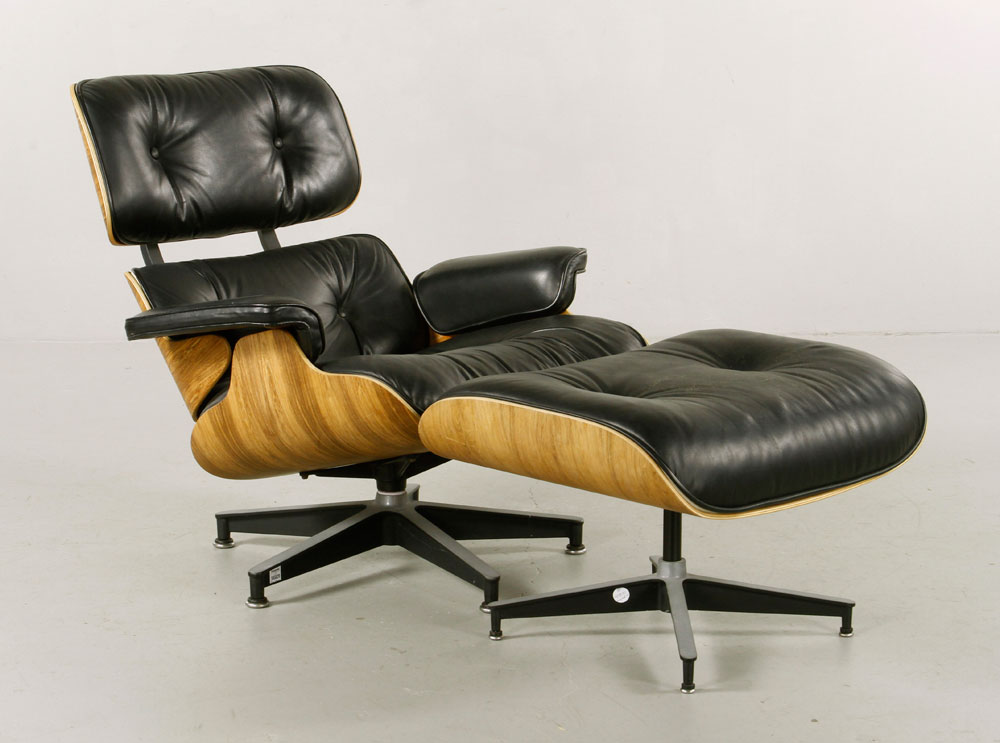 Appraisal: - Eames for Miller Chair and Ottoman Charles and Ray