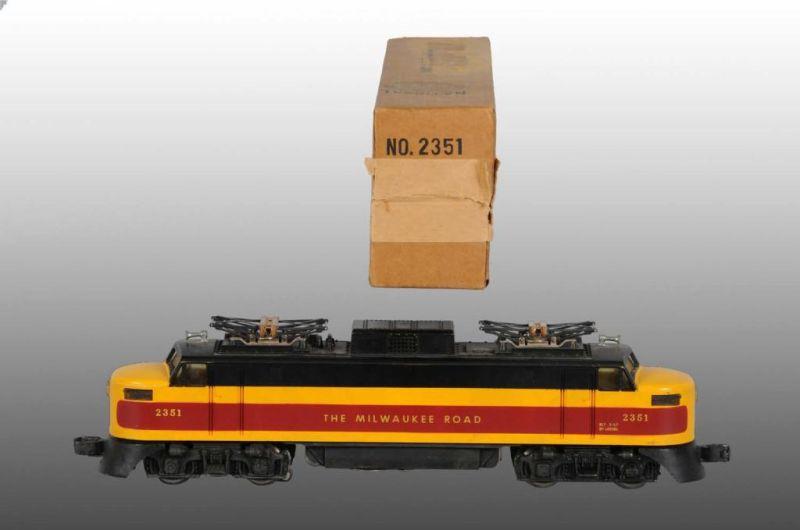 Appraisal: Lionel No Milwaukee Road Electric Loco in OB Description Post-war