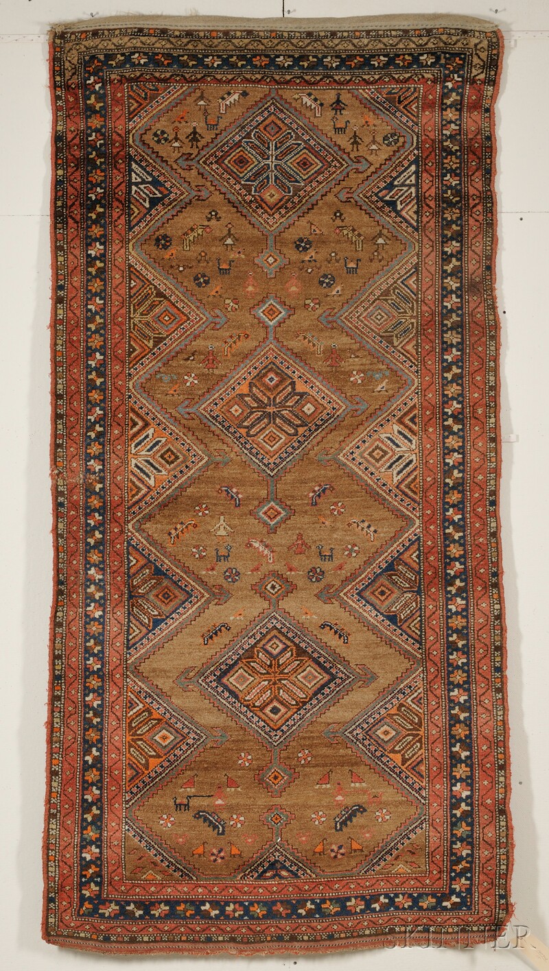 Appraisal: Northwest Persian Rug late th early th century small crease