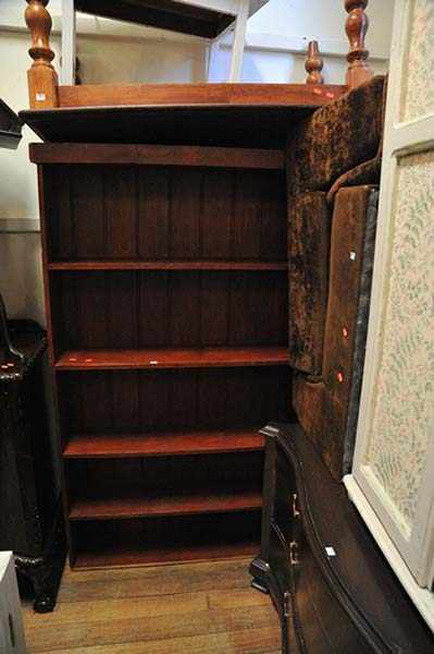 Appraisal: A HARDWOOD BOOKCASE