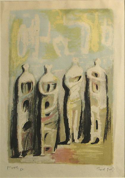 Appraisal: n a Henry Moore British - The Four Sketches from