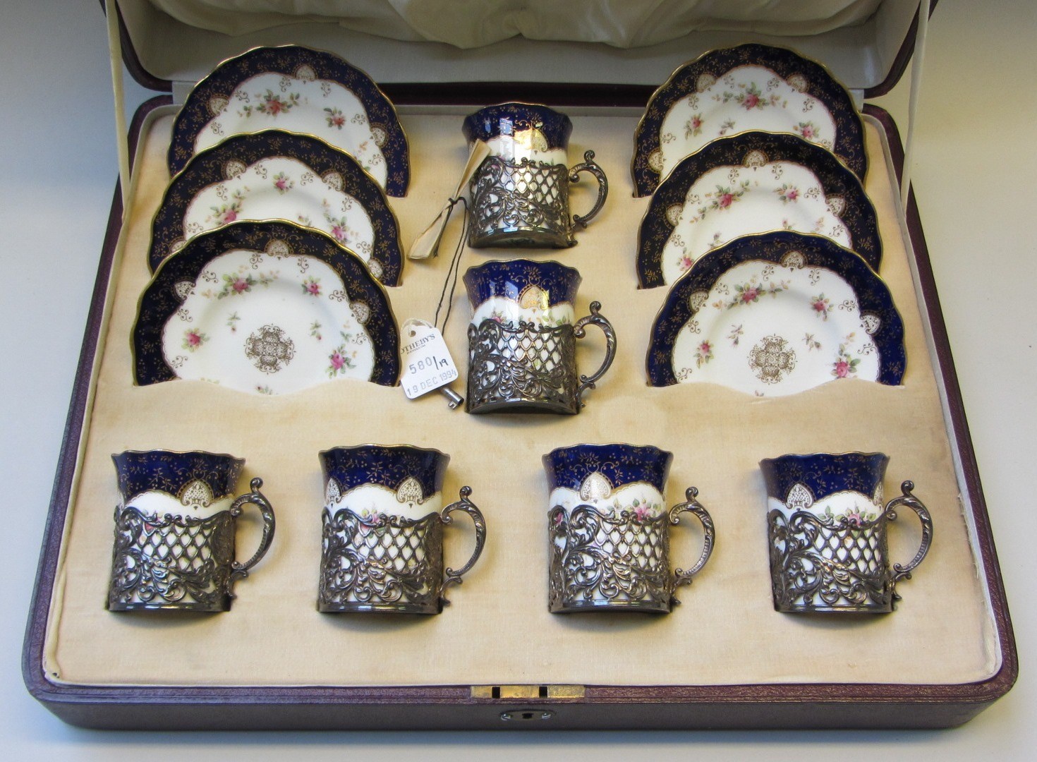 Appraisal: A Coalport china six piece coffee set early th century