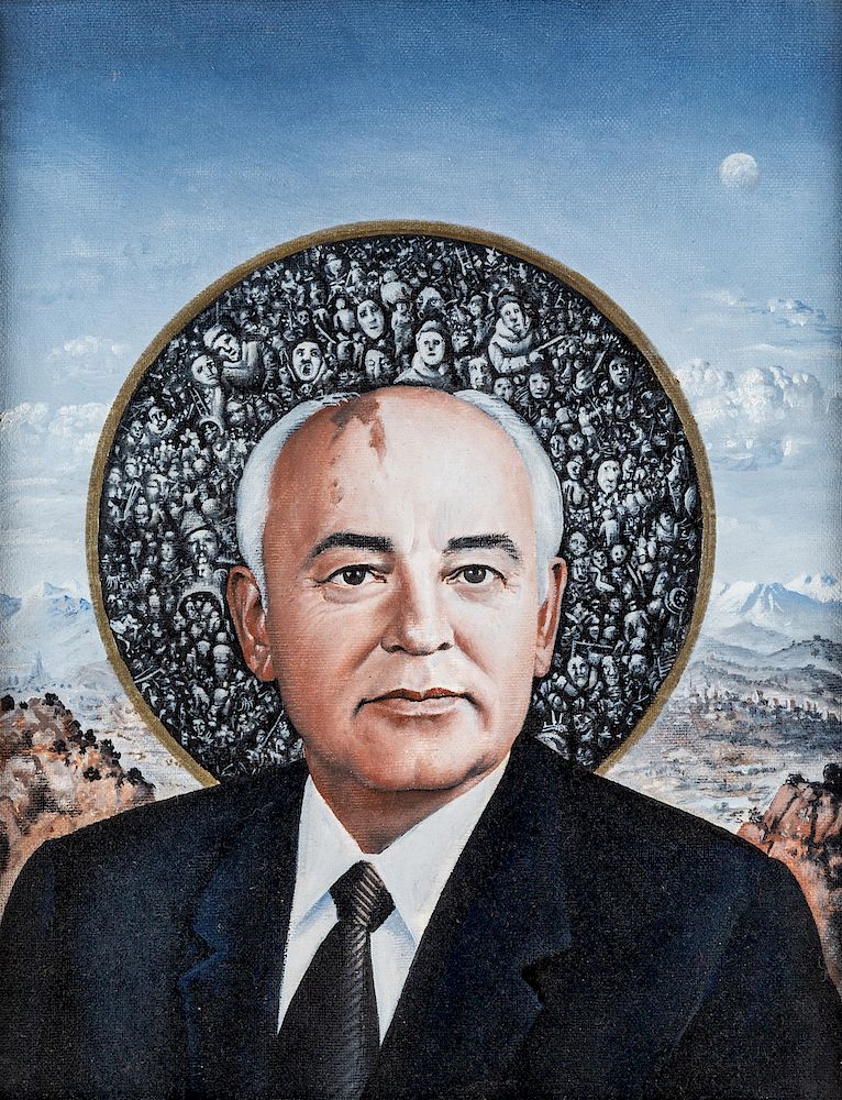 Appraisal: ALEKSEY SUNDUKOV RUSSIAN B ALEKSEY SUNDUKOV RUSSIAN B Gorbachev oil