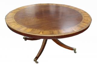 Appraisal: th C Regency Style Breakfast Tilt Top Table th C