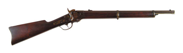 Appraisal: FINE BALL CIVIL WAR CARBINE Cal - rnd bbl GGS