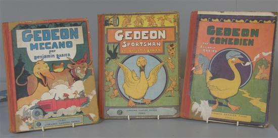 Appraisal: Benjamin Rabier Three Gedeon books in French Gedeon Comedien Gedeon