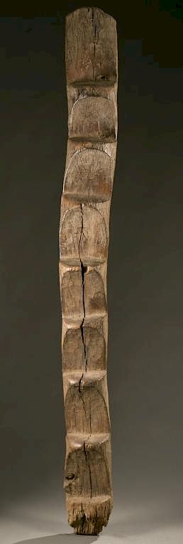 Appraisal: Dogon wooden ladder th th c A wooden ladder Mali