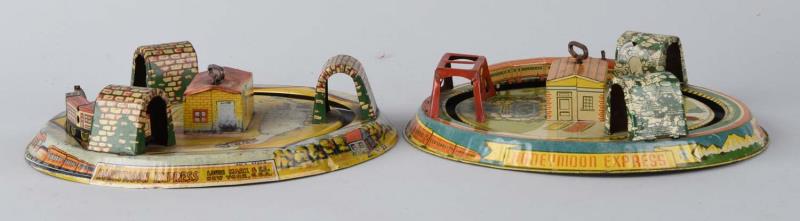 Appraisal: Lot Of Marx Tin Litho Honeymoon Express Toys Both have