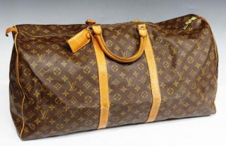 Appraisal: Louis Vuitton Vintage Keepall Duffel Bag Of monogram canvas the