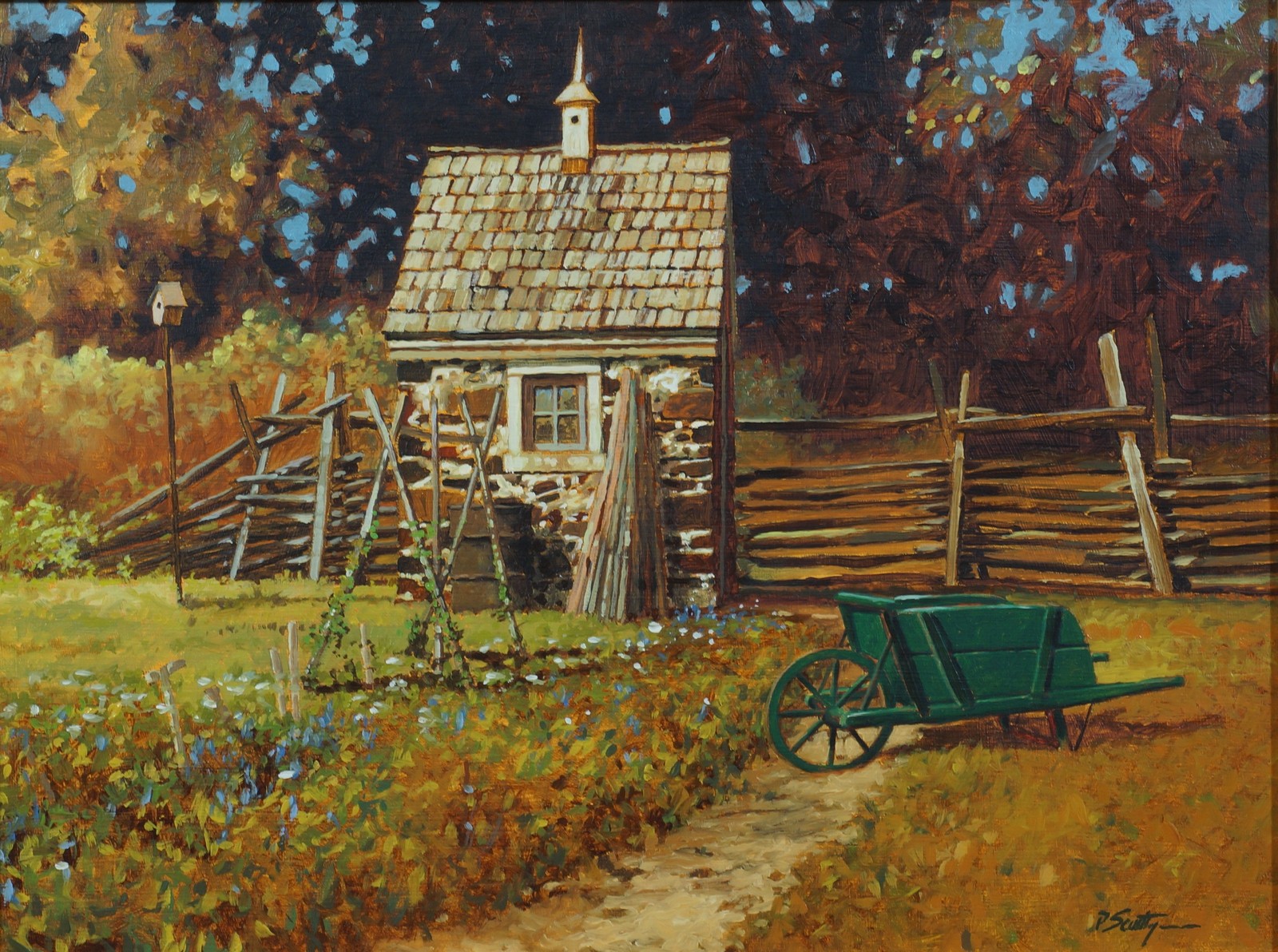 Appraisal: Peter Sculthorpe American PA b o board x Stone Springhouse