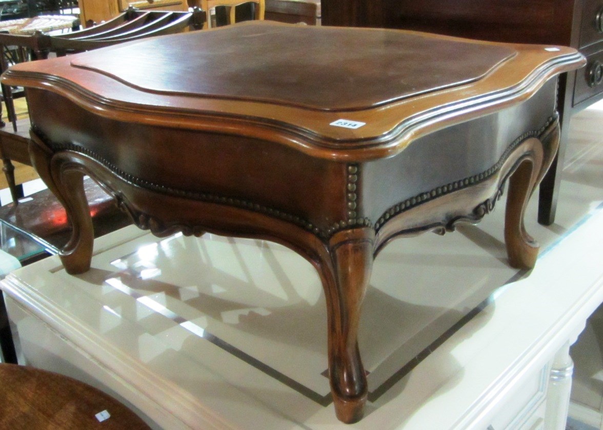 Appraisal: A th century walnut coffee table