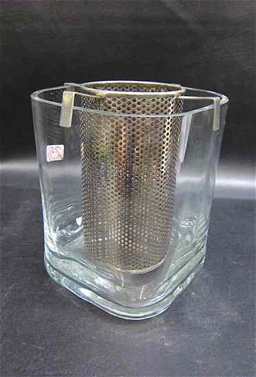 Appraisal: ORREFORS CRYSTAL WINE COOLER having a metal wine bottle insert