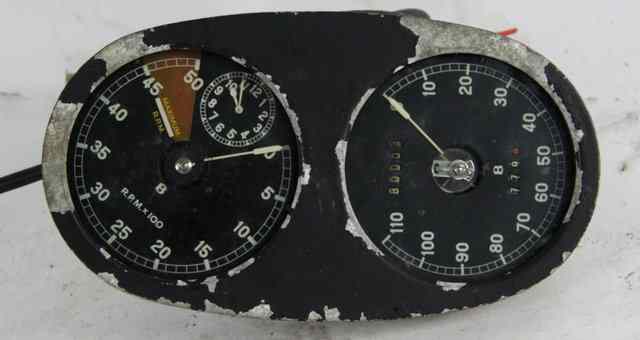 Appraisal: A Derby Bentley speedometer and rev counter