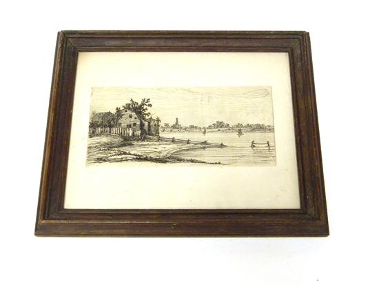 Appraisal: H B Eno etching view of Hartford looking west towards