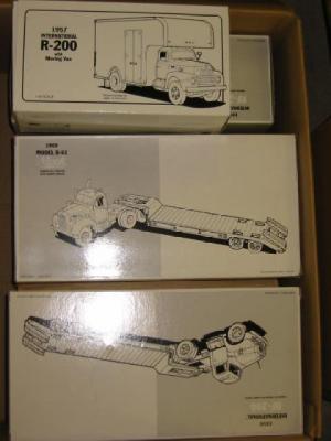 Appraisal: Six First Gear American Truck Models - - boxed M