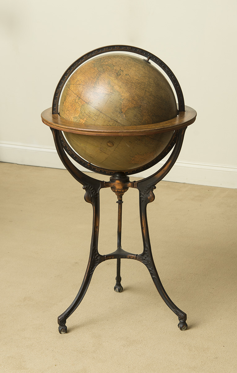 Appraisal: J L HAMMETT GLOBE ON STAND x in Estimate -