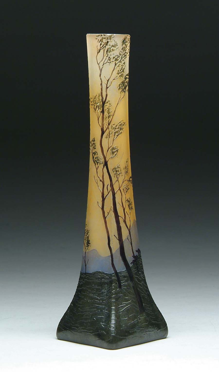 Appraisal: LEGRAS CAMEO VASE Legras vase features an enameled decoration of