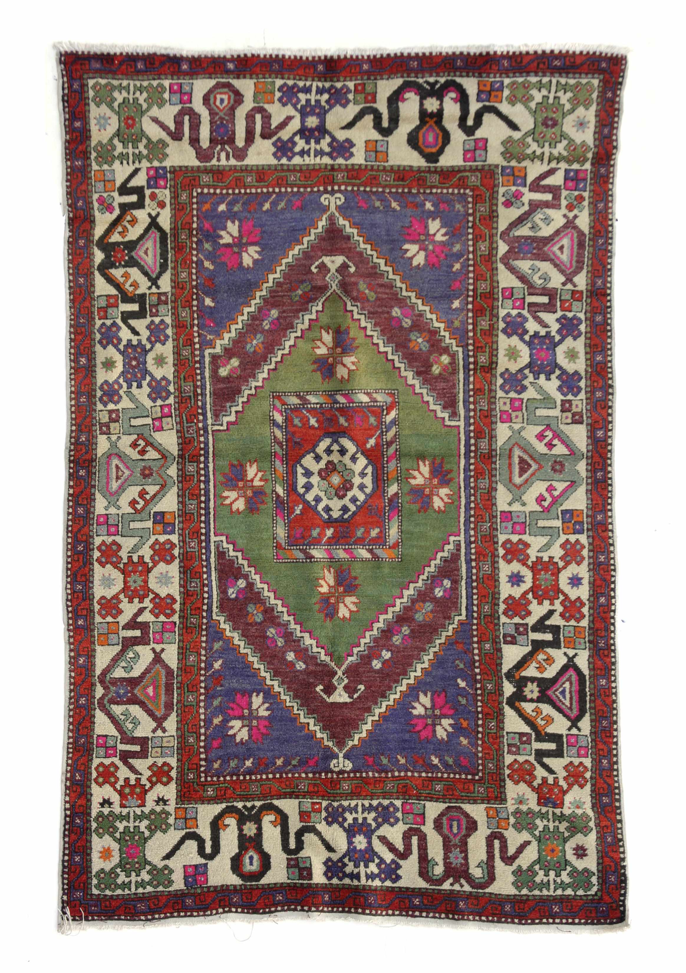 Appraisal: A Turkish rug size approximately ft in x ft in