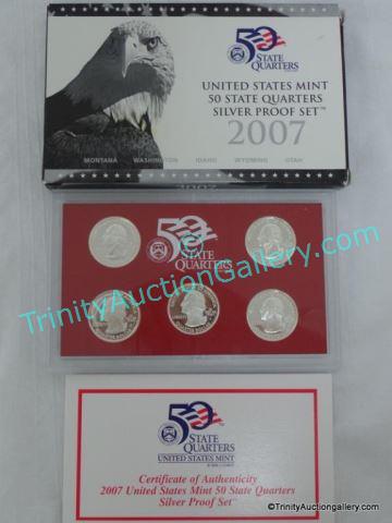 Appraisal: US Mint State Quarter Silver Proof Set Issued in -