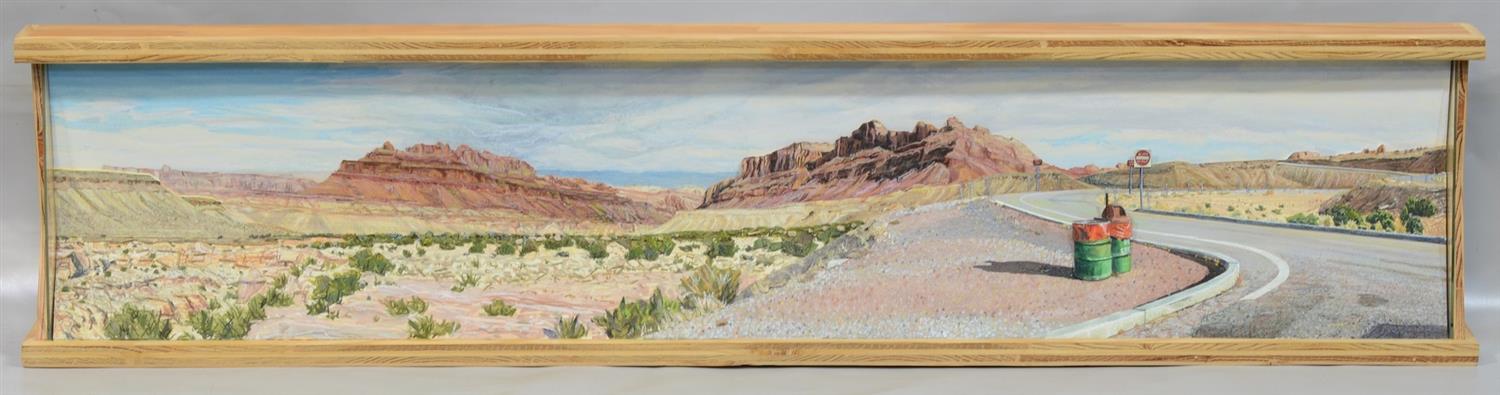 Appraisal: Lloyd Brown American b mixed media diorama San Rafael Reef