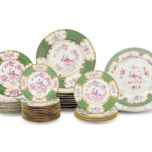 Appraisal: A Minton Porcelain Dinner Service Mid- th Century comprising dinner