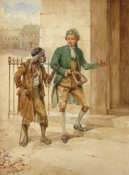 Appraisal: E S Hardy British th- th Century Gentleman and Beggar