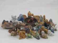 Appraisal: About seventy Wade ''Whimsies'' including dogs cats fish etc