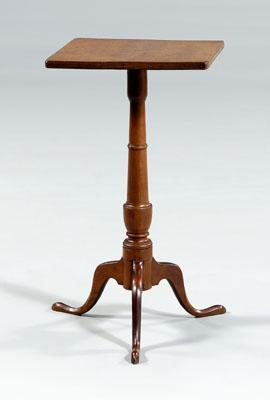 Appraisal: Connecticut Federal candle stand cherry with square top urn-turned support