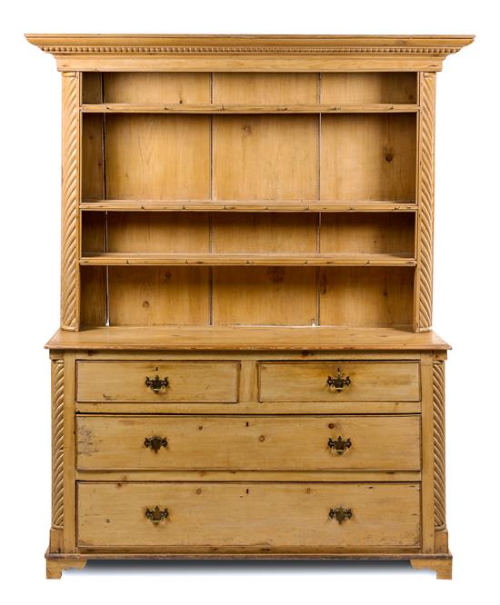 Appraisal: Sale Lot An English Pine and Oak Welsh Dresser th