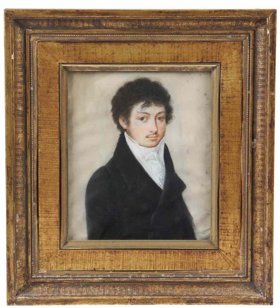 Appraisal: PORTRAIT OF A YOUNG MAN-unattributed probably French circa Pastel on