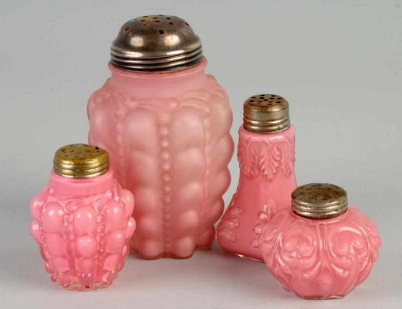 Appraisal: Lot of Victorian Art Glass Pieces Description Includes one pink