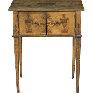 Appraisal: An Italian Painted End Table th Century Height x width