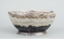 Appraisal: Amethyst Gemstone Bowl made for Asprey Elongated bowl carved out