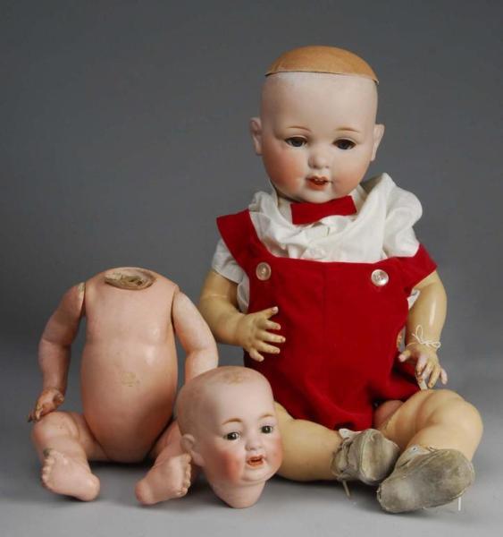 Appraisal: Lot of Bisque Baby Dolls Description Germany Ca Bisque socket