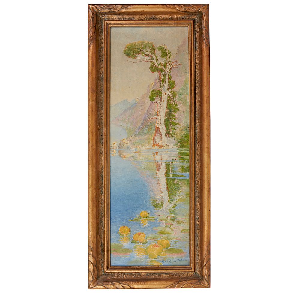 Appraisal: Alma Glasgow White - Painting Narcissus Framed Alma Glasgow White