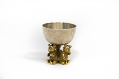 Appraisal: A silver and silver gilt egg cup IP London the