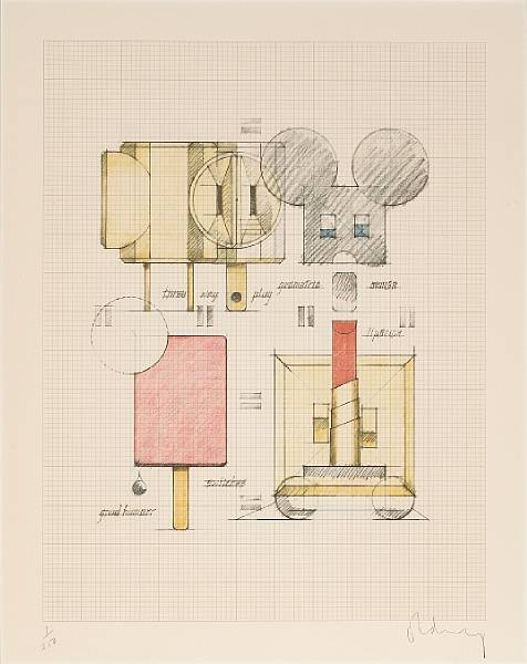 Appraisal: Claes Oldenburg Swedish American born System of Iconography-Plug Mouse Good