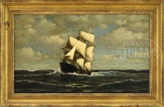 Appraisal: WILLIAM EDWARD NORTON American - UNDER FULL SAIL Oil on