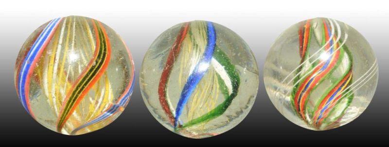 Appraisal: Lot of Swirl Marbles Description All have original finish Nice