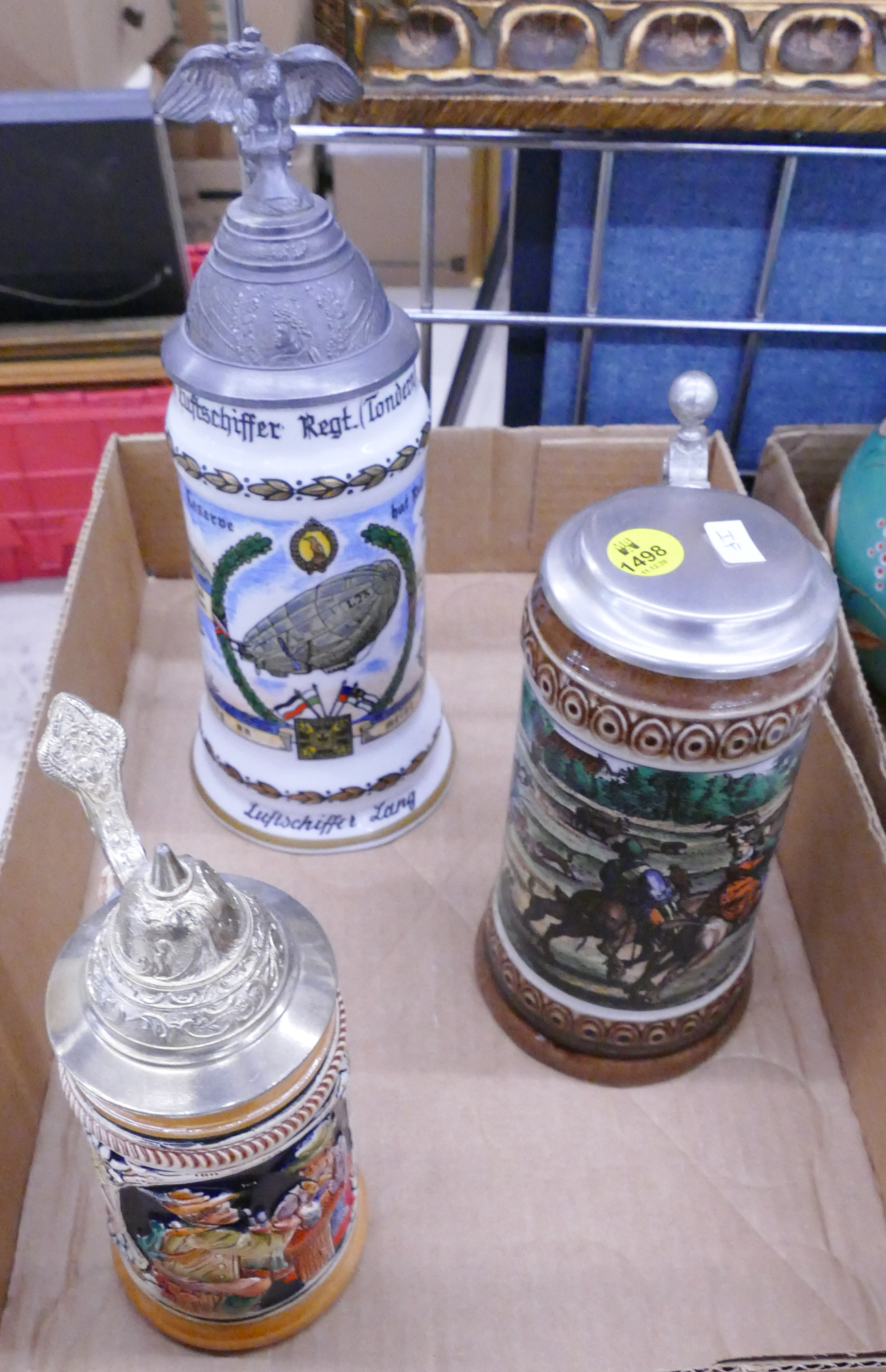 Appraisal: Box German Beer Steins